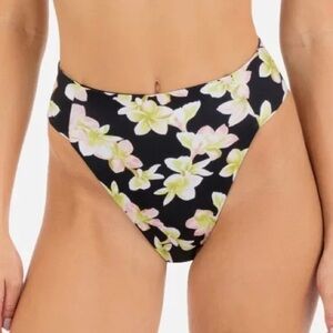 Hurley Floral Bikini Bottom black green sizes medium large juniors NEW NWT